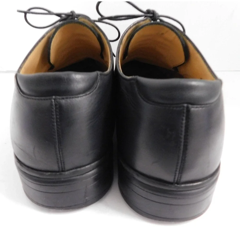 Bally Switzerland Cattford Black Leather Oxford Shoes 10 EEE